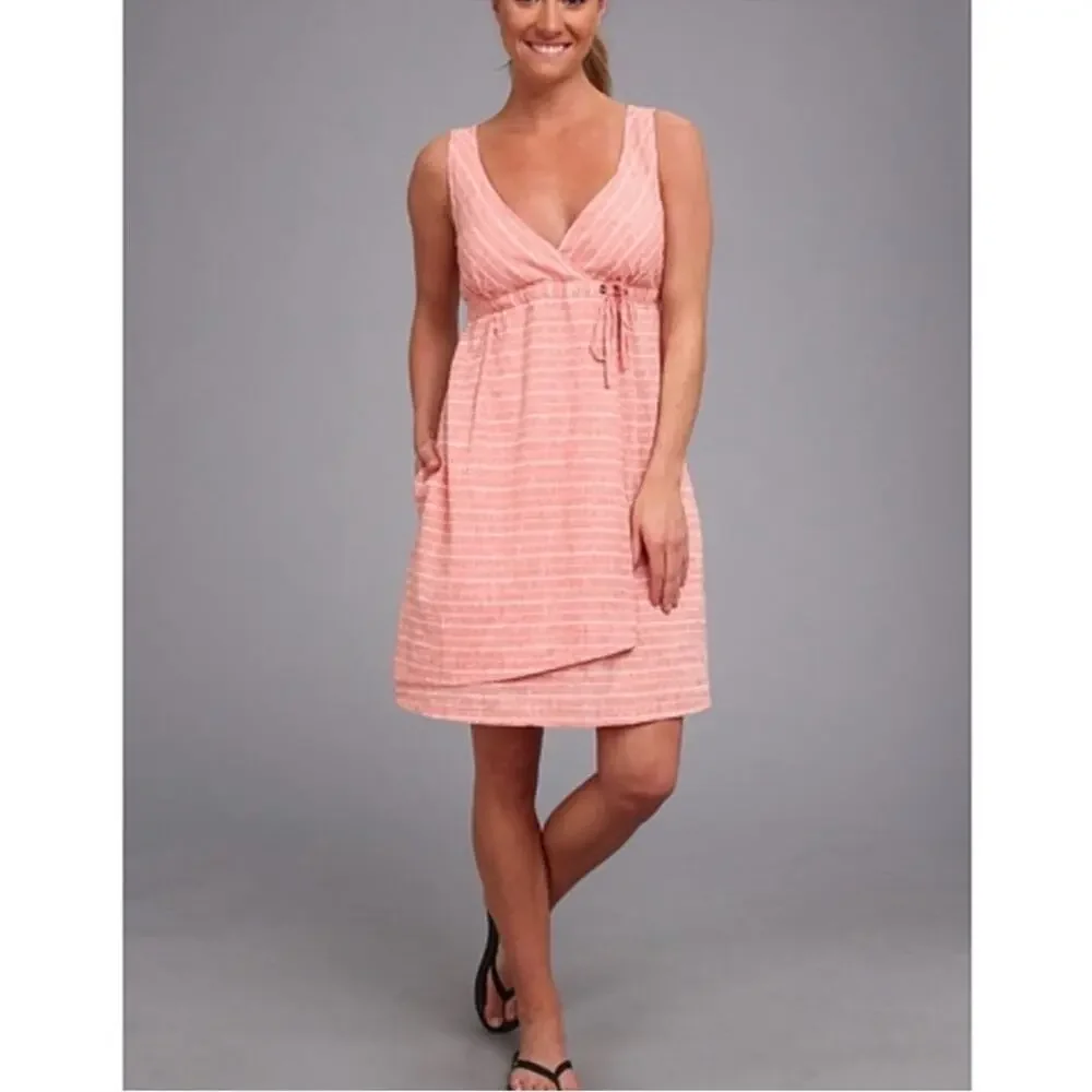 Patagonia island hemp crossover dress size 8 pink - Picture 2 of 4